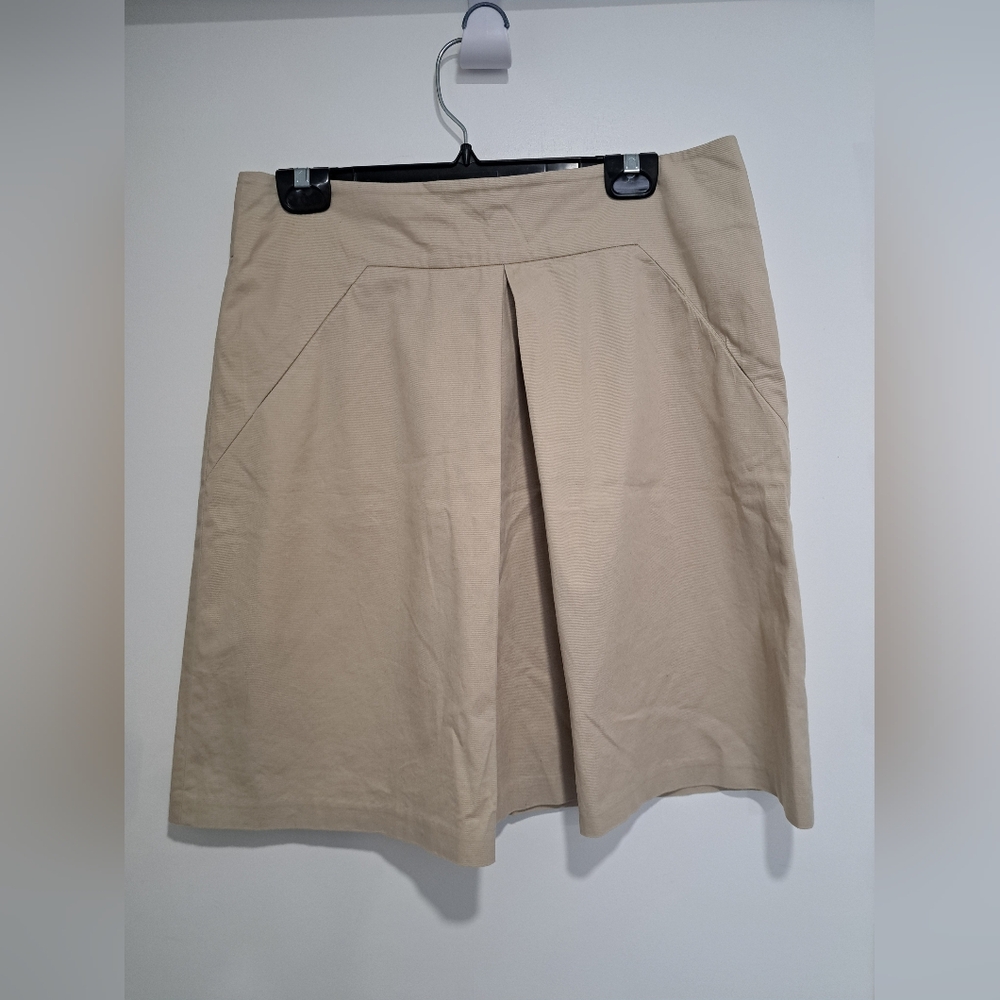 Michael Kors Beige Pleated Skirt